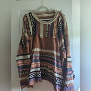 Easel Plus Size Funky Sweater